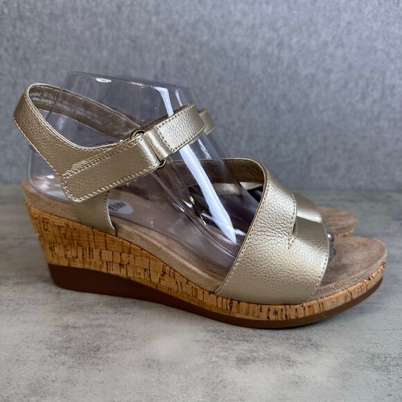 Baretraps Cerdee Slingback Sandals WMNS 9.5W Posha Block Heels WRS19 Office Tan - Picture 1 of 6